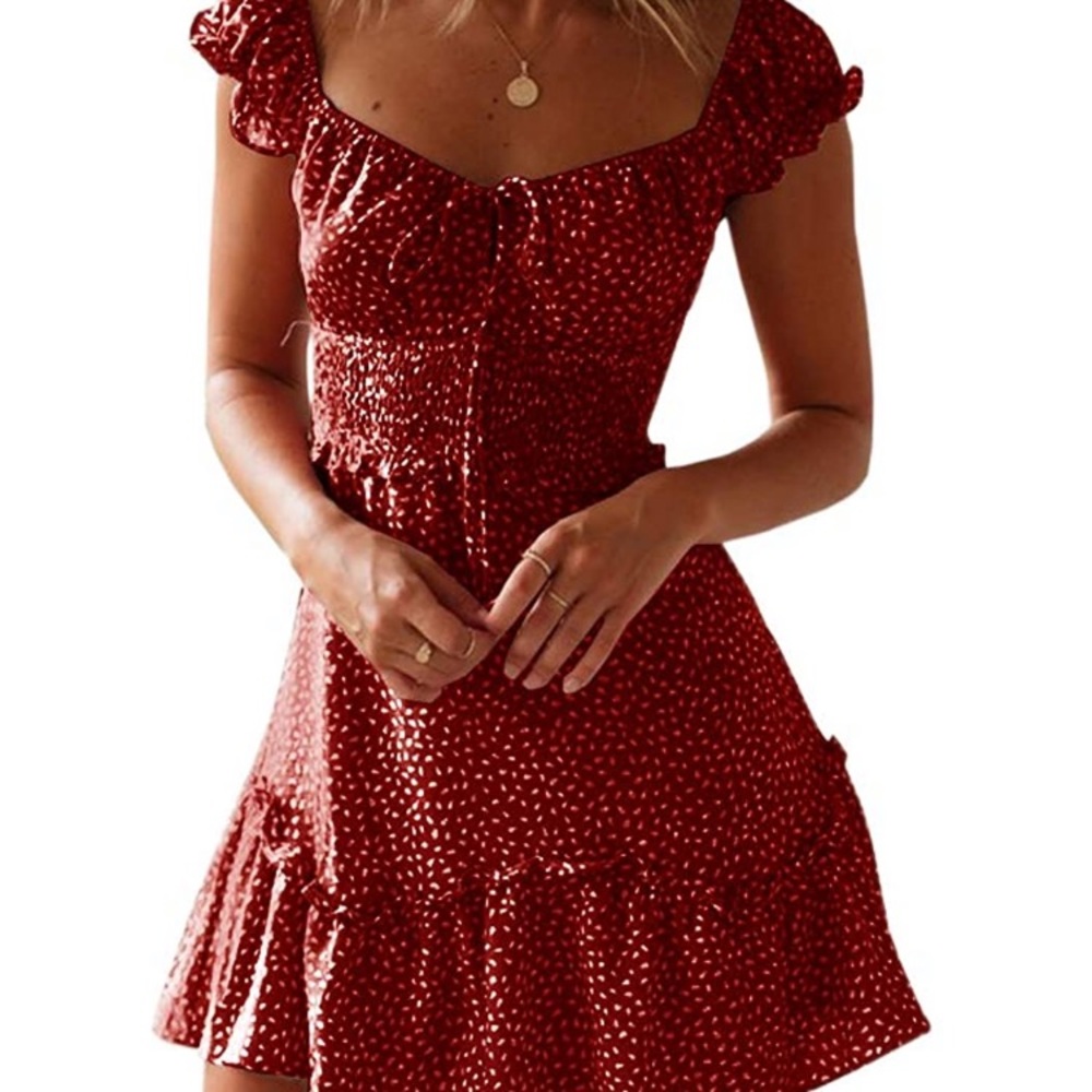 Wine red summer dress from Amazon!